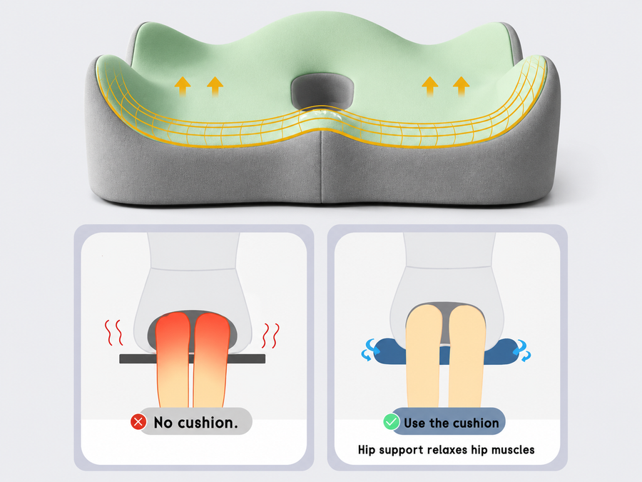 Flat seat = compressed hips. This fixes it.