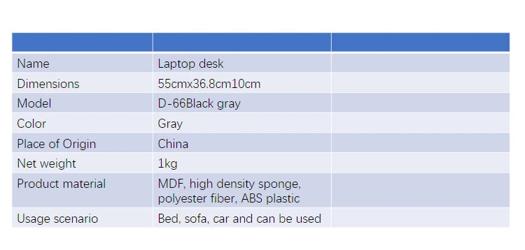Bamboo Laptop Bed Desk — Ledge
