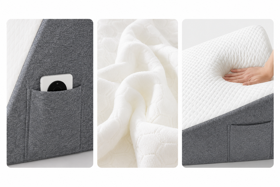 Memory foam that holds its shape. Fabric that earns its keep.