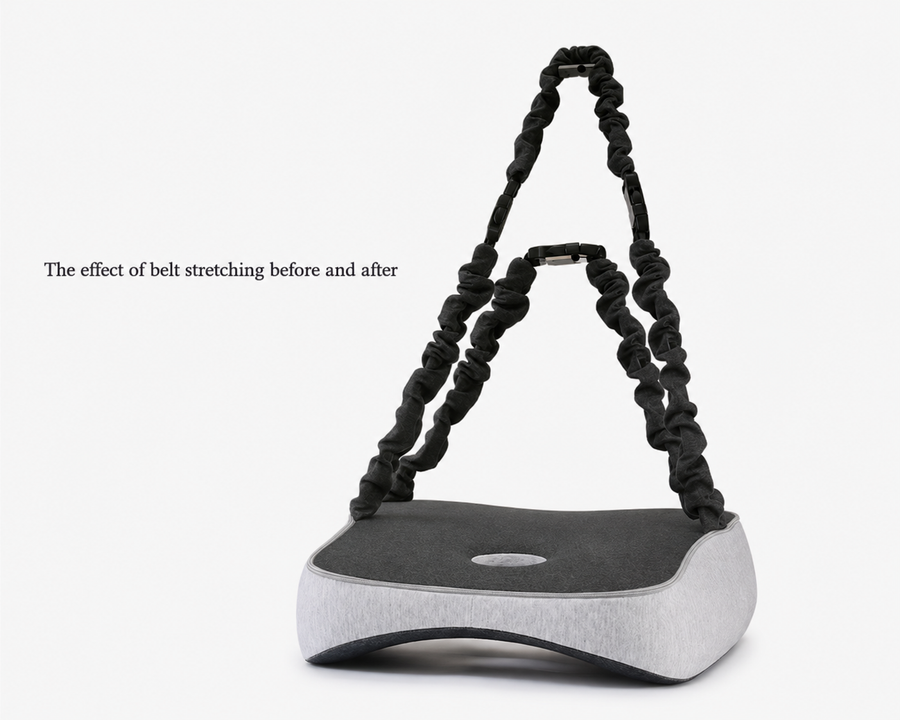High-elastic straps. Fits any chair back.