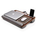 Multi Purpose Laptop Desk Leg Table Design of Double Groove Anti Slip Bar Embedded Mouse Pad Use with Sofa Bedroom Portable