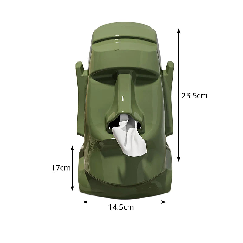 Moai Desktop Organiser for Glasses, Headset & Tissues