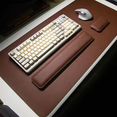 Nuvora RestWrist — Leather Keyboard Wrist Rest for Long-Session Comfort