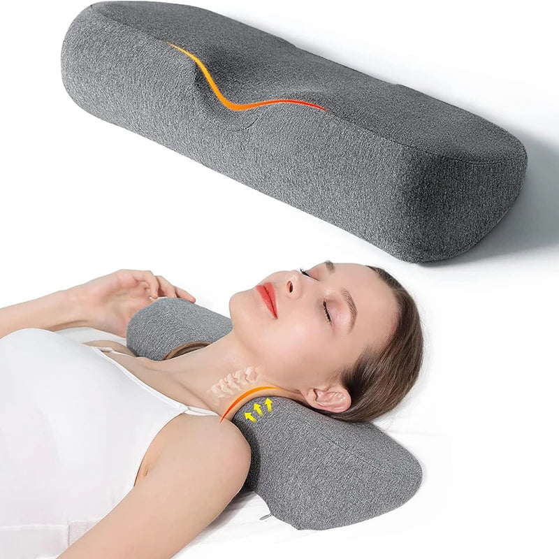 Roll Memory Foam Cervical Support Pillow
