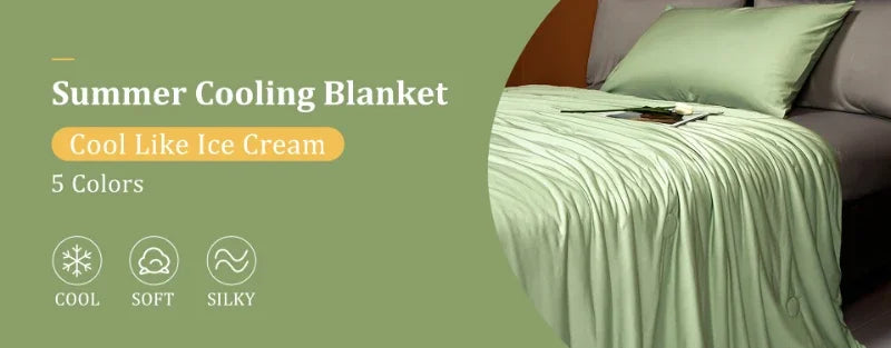 Silk Touch Cooling Summer Blanket