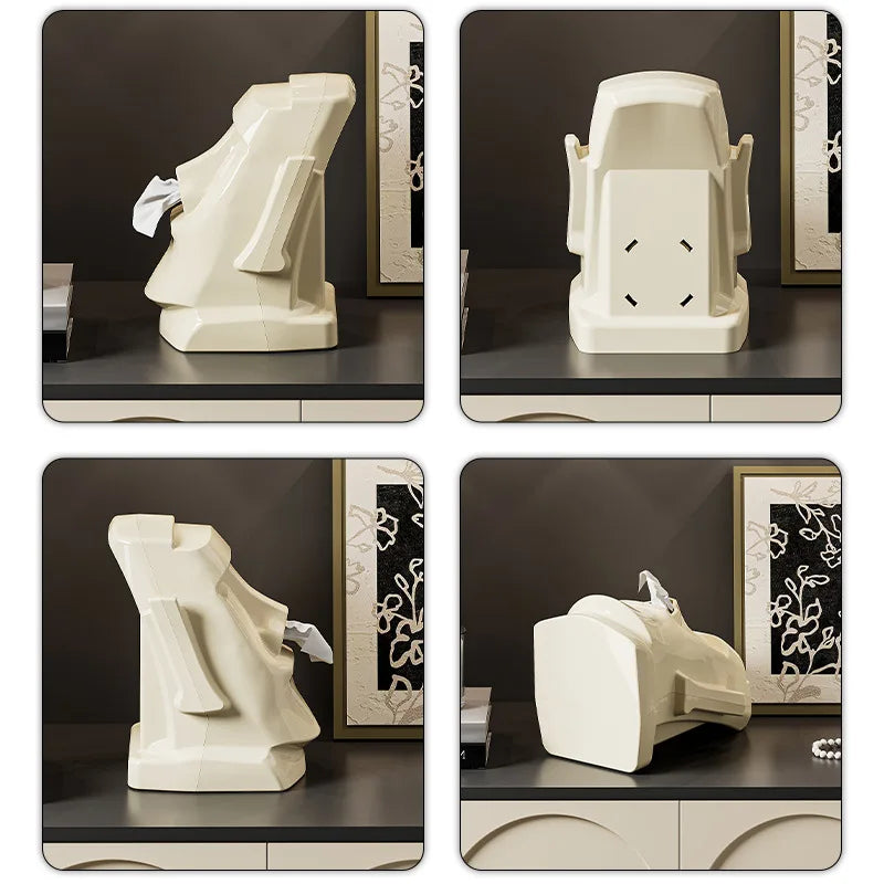 Moai Desktop Organiser for Glasses, Headset & Tissues