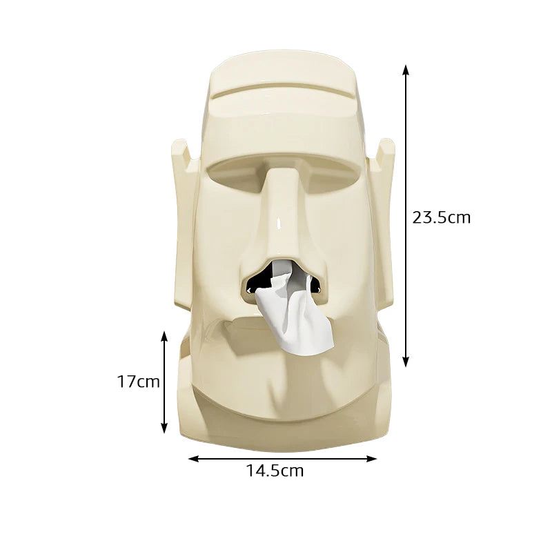 Moai Desktop Organiser for Glasses, Headset & Tissues