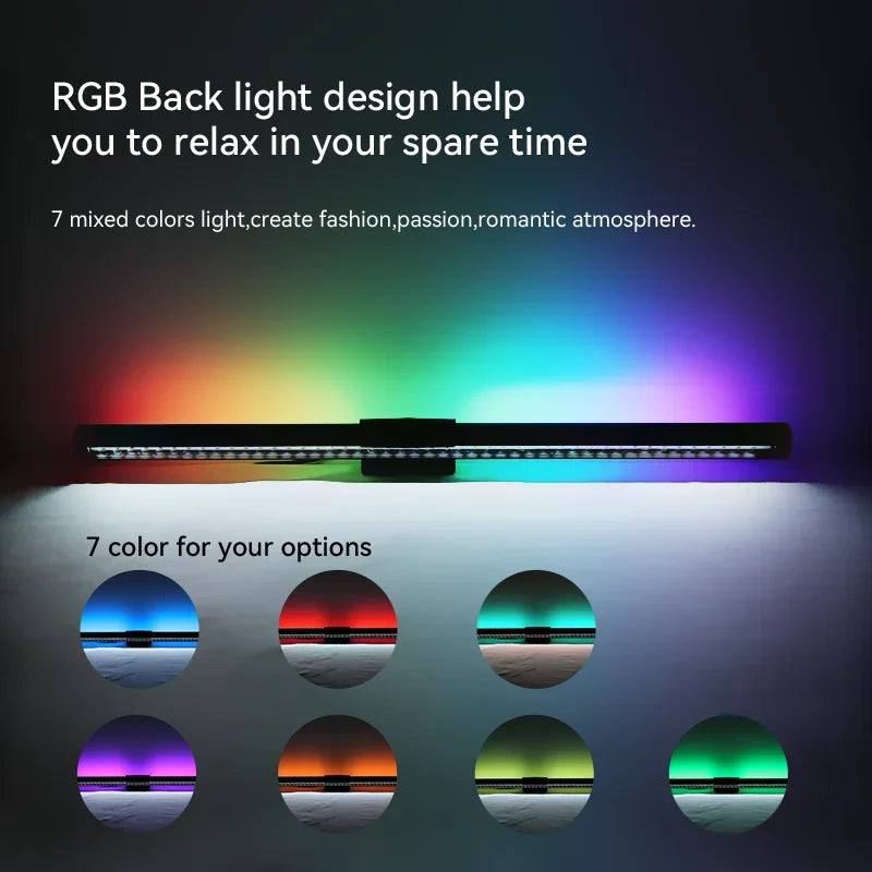 RGB Monitor & Desktop LED Light Bar — Colour-Changing Bias Lighting