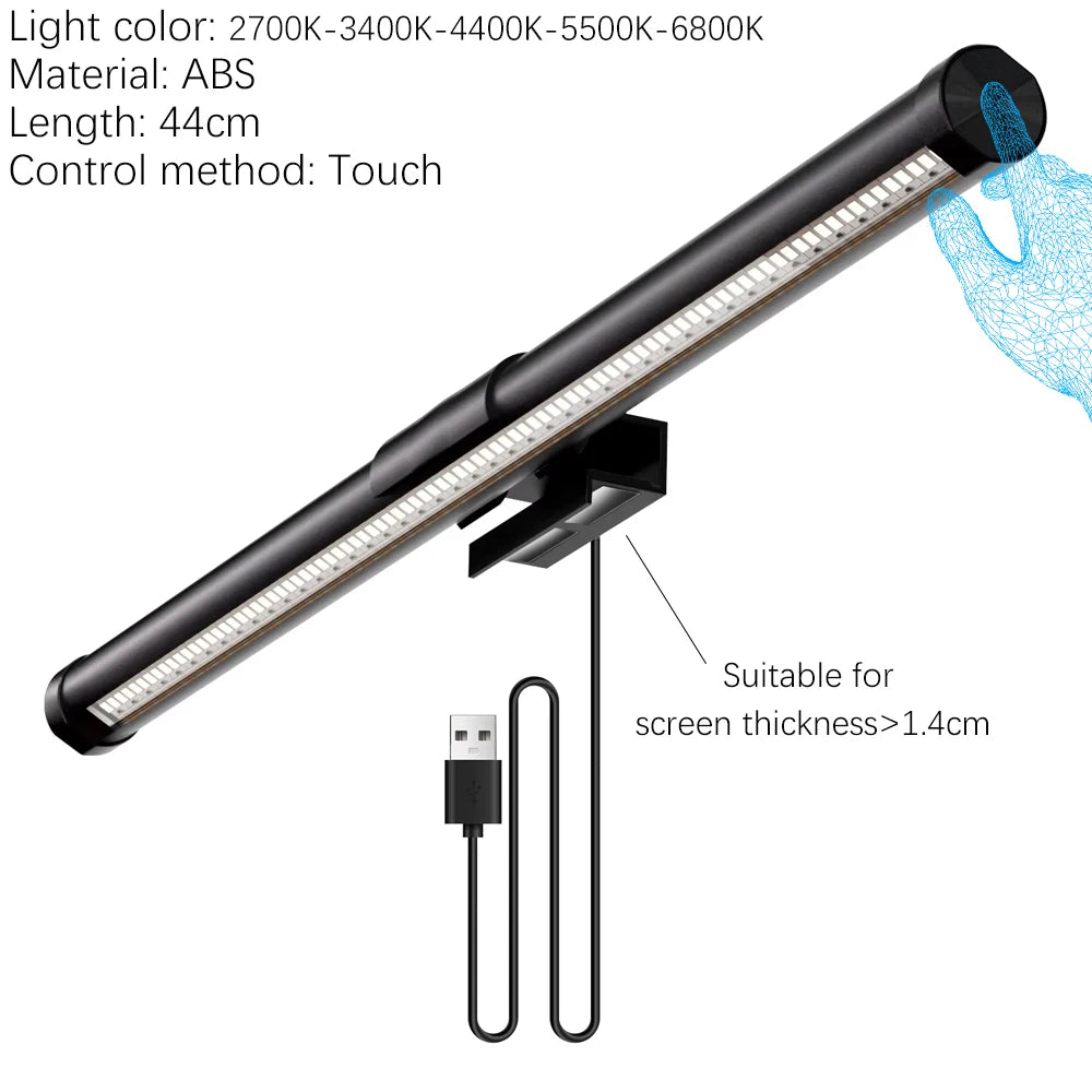 RGB Monitor & Desktop LED Light Bar — Colour-Changing Bias Lighting