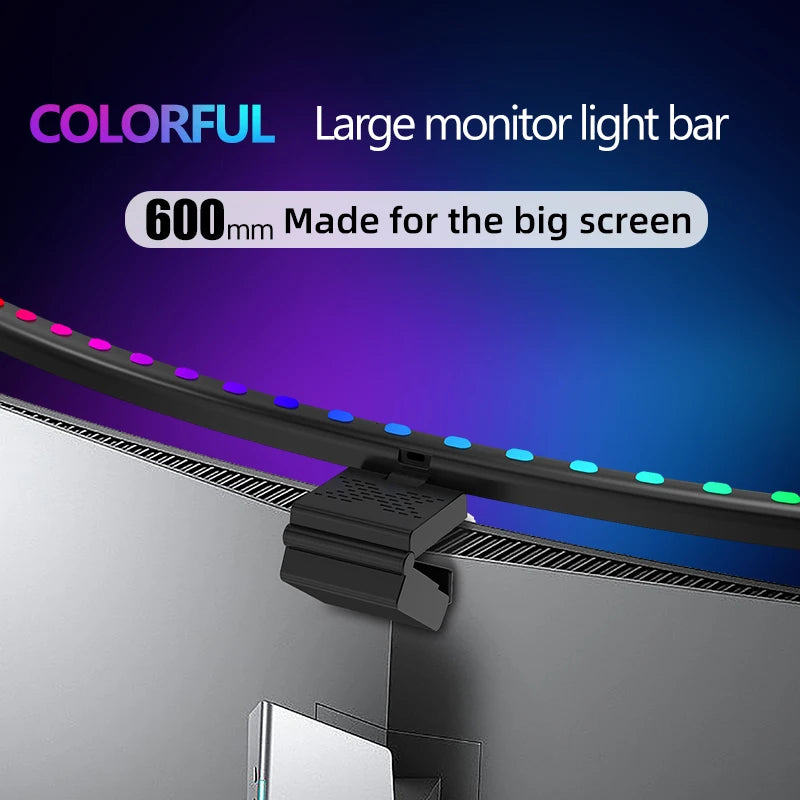 RGB Monitor & Desktop LED Light Bar — Colour-Changing Bias Lighting