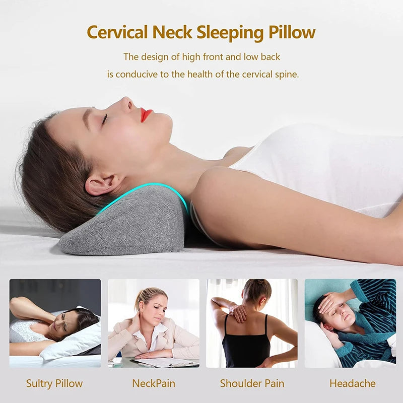 Roll Memory Foam Cervical Support Pillow