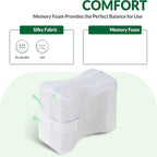 Brace Memory Foam Knee Pillow for Hip & Spine Relief