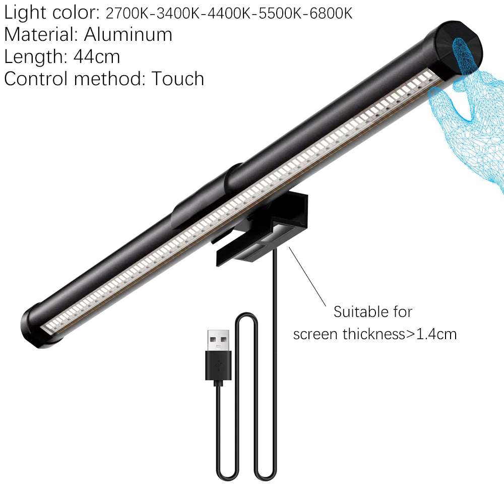 RGB Monitor & Desktop LED Light Bar — Colour-Changing Bias Lighting