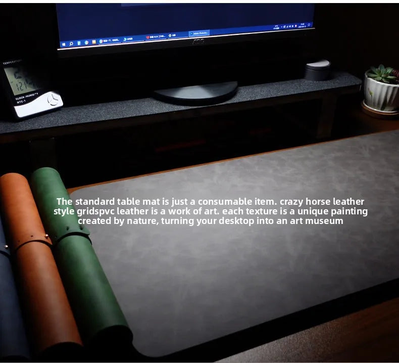 Nuvora RestWrist — Leather Keyboard Wrist Rest for Long-Session Comfort