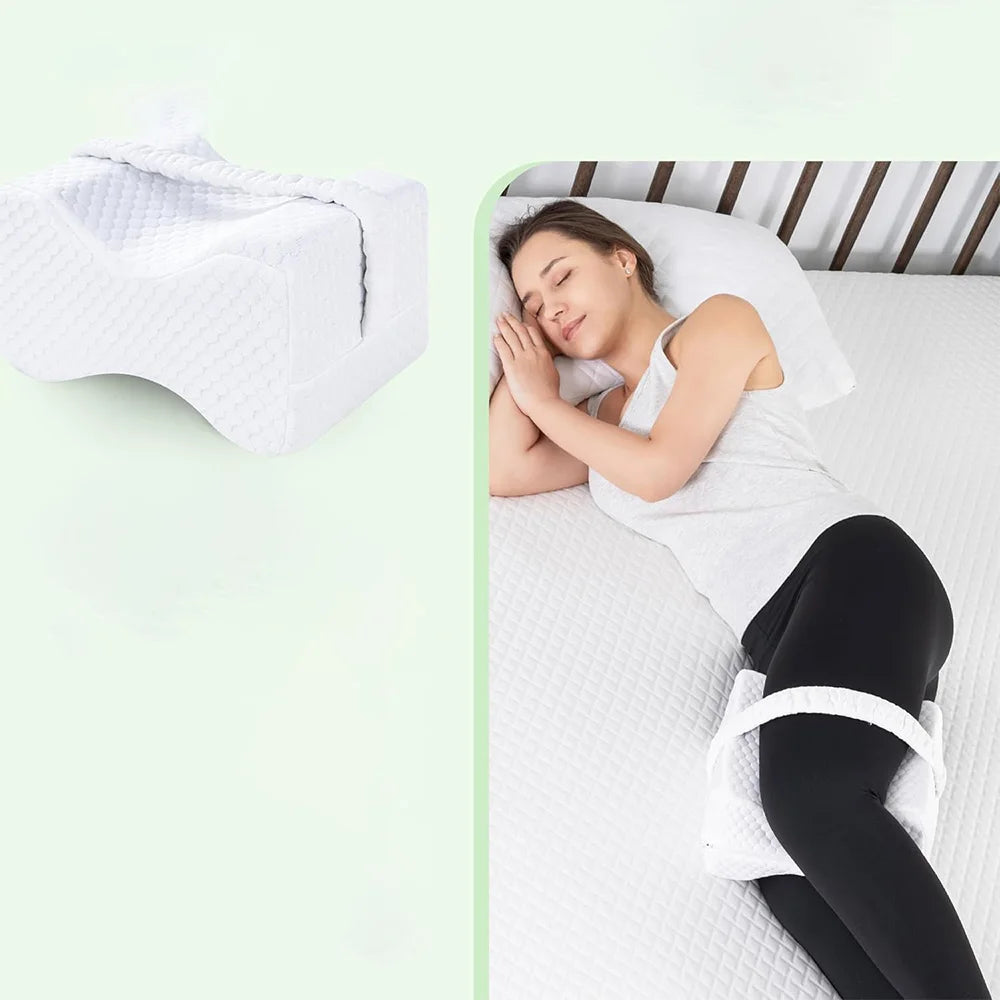 Brace Memory Foam Knee Pillow for Hip & Spine Relief