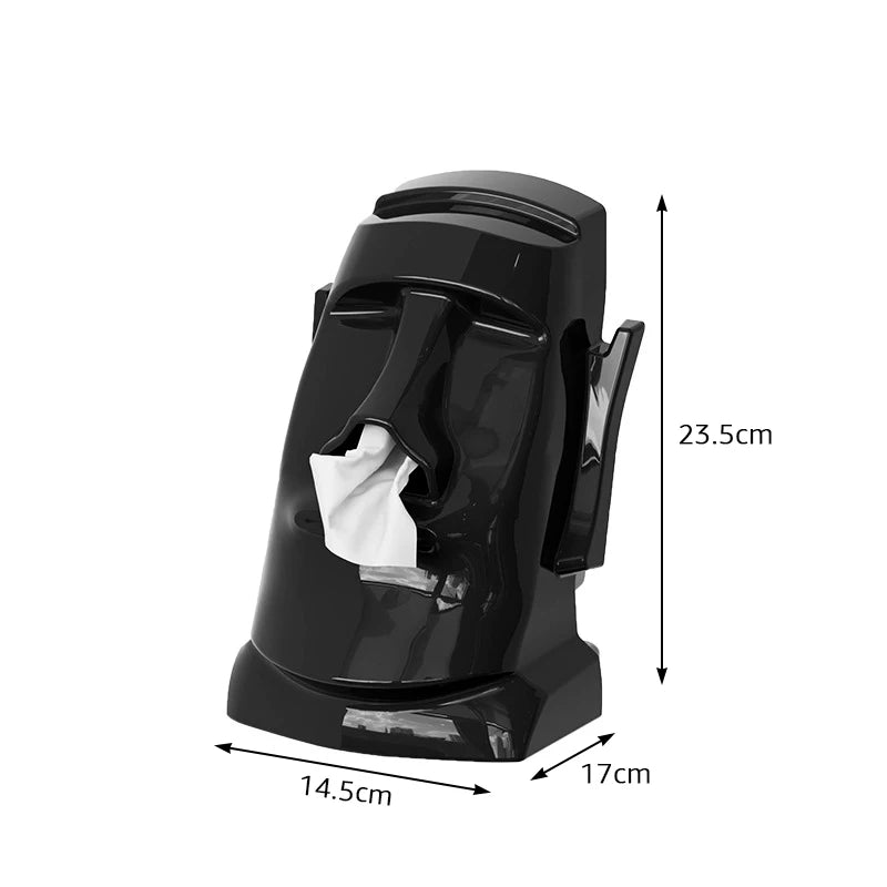 Moai Desktop Organiser for Glasses, Headset & Tissues