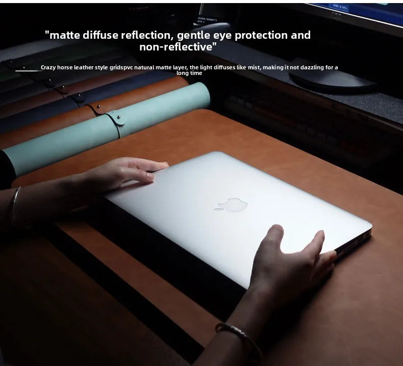 Nuvora RestWrist — Leather Keyboard Wrist Rest for Long-Session Comfort