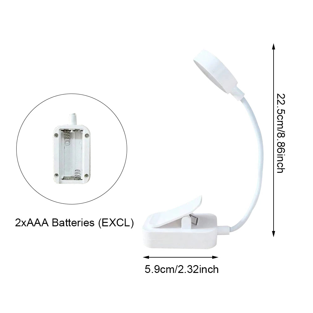 Glow Rechargeable Clip Reading Light