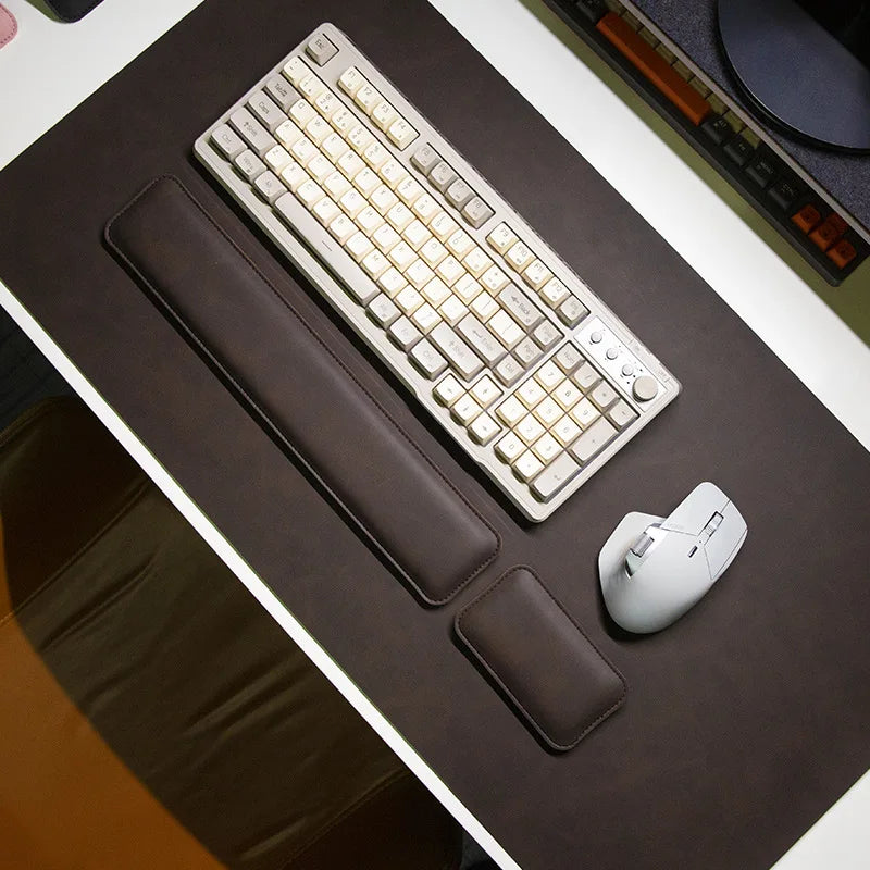 Nuvora RestWrist — Leather Keyboard Wrist Rest for Long-Session Comfort