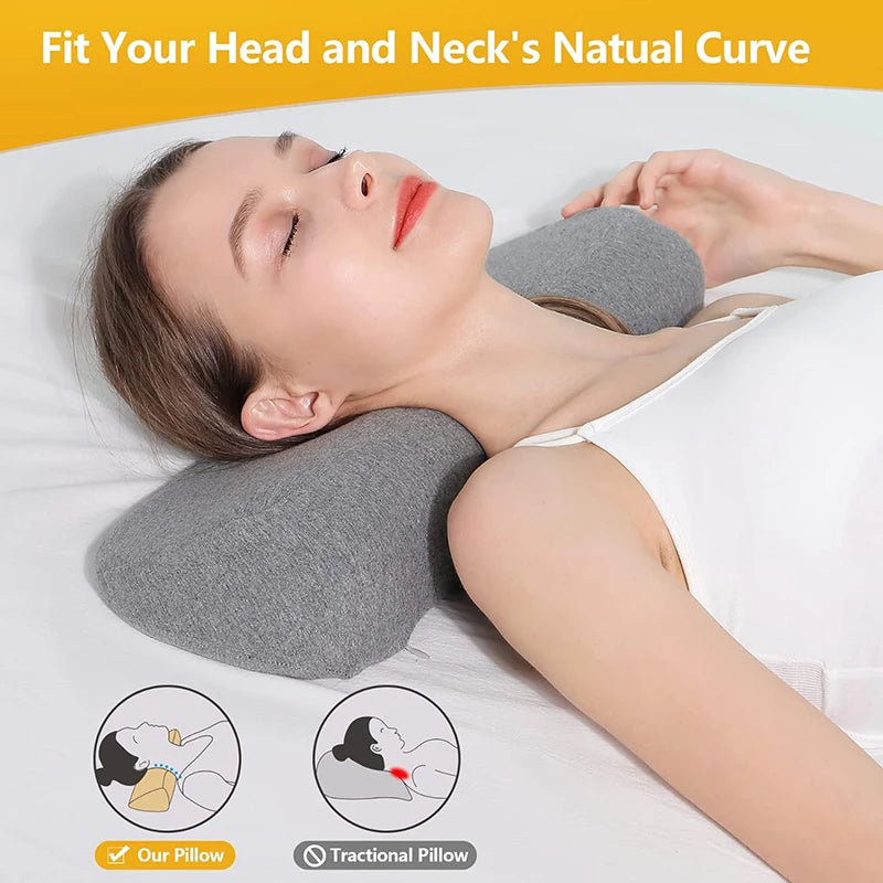 Roll Memory Foam Cervical Support Pillow