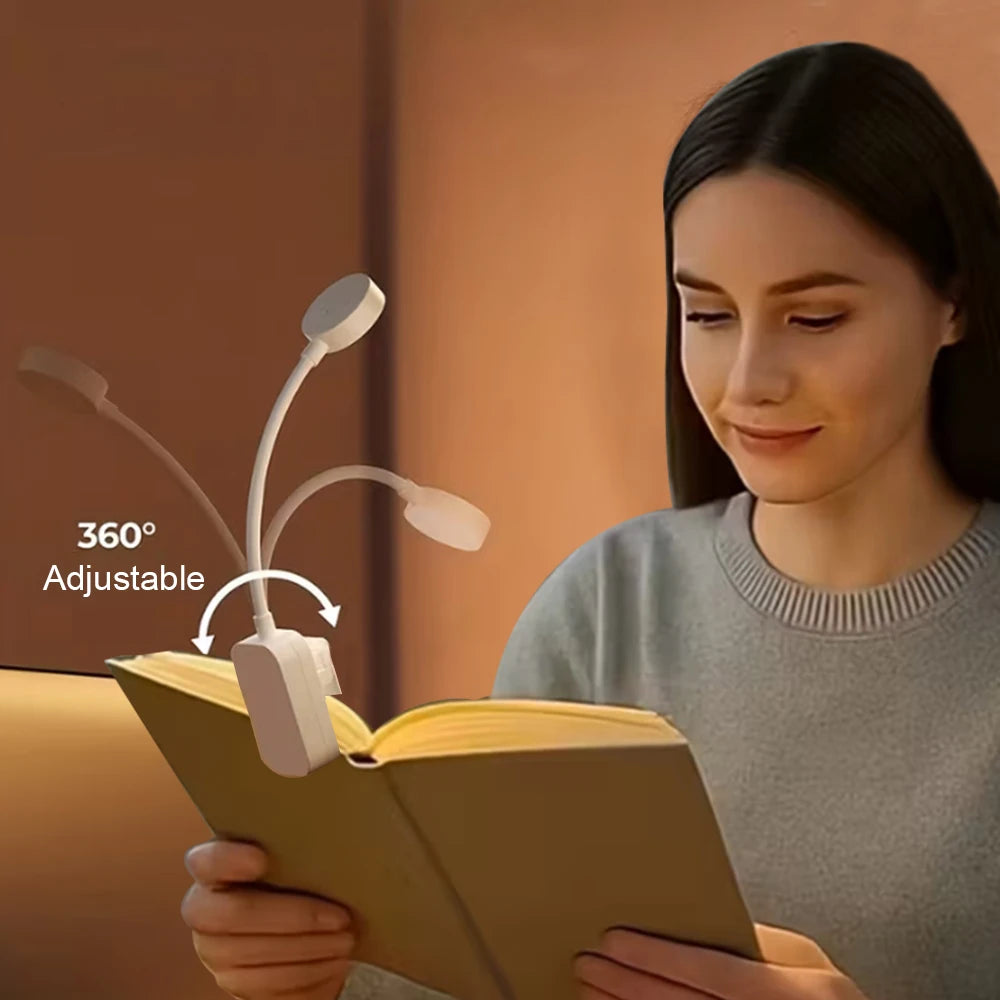 Glow Rechargeable Clip Reading Light
