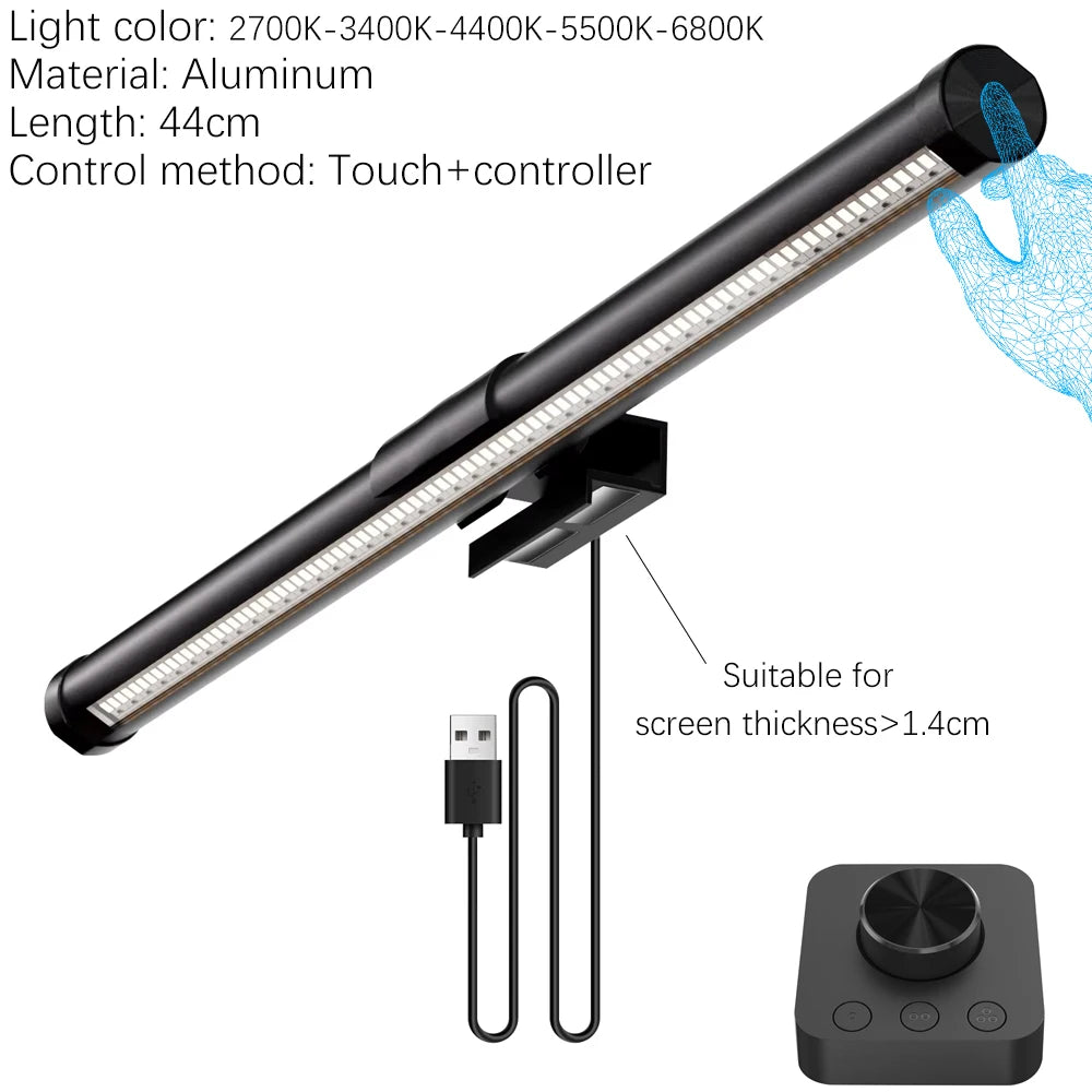 RGB Monitor & Desktop LED Light Bar — Colour-Changing Bias Lighting