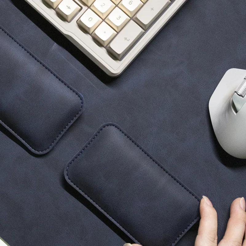 Nuvora RestWrist — Leather Keyboard Wrist Rest for Long-Session Comfort