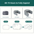U-shaped memory foam armrest cushion, ideal for reading and working.
