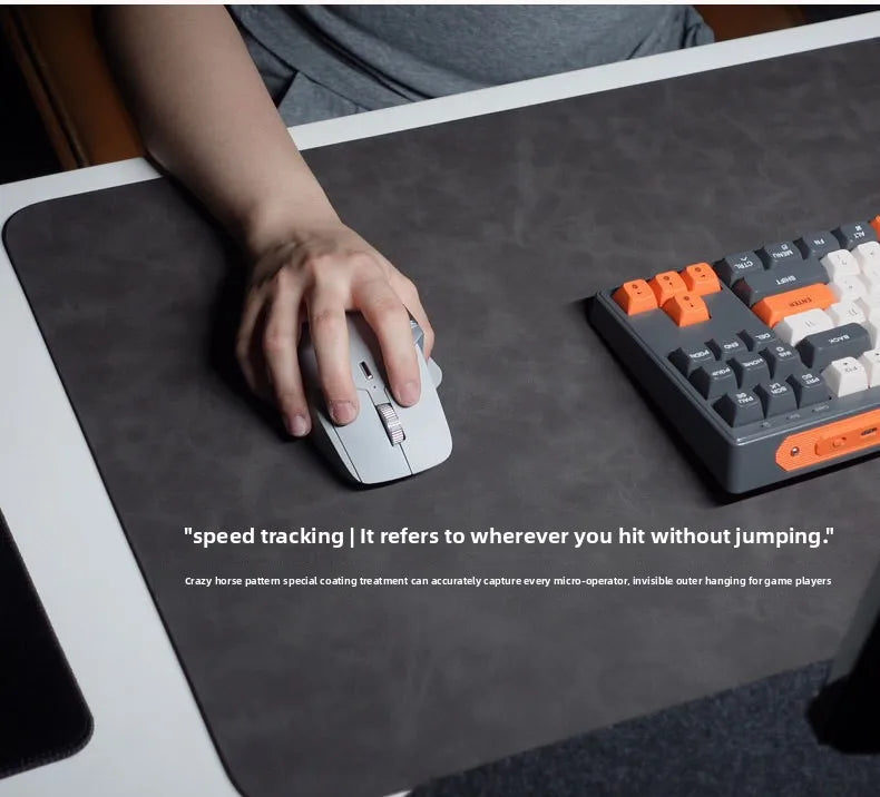 Nuvora RestWrist — Leather Keyboard Wrist Rest for Long-Session Comfort
