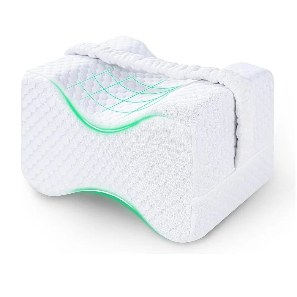 Brace Memory Foam Knee Pillow for Hip & Spine Relief