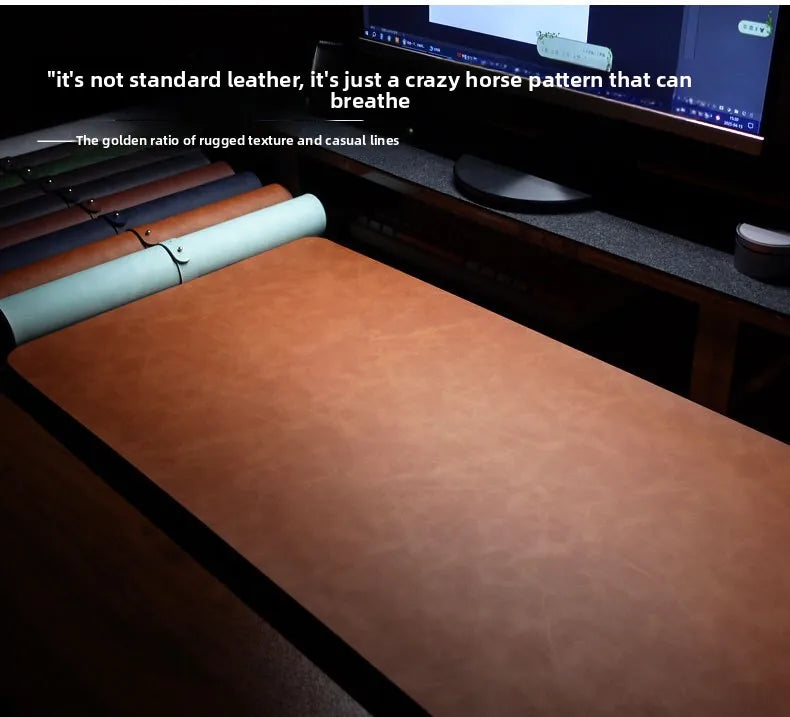 Nuvora RestWrist — Leather Keyboard Wrist Rest for Long-Session Comfort