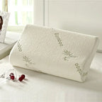 Traction Memory Foam Cervical Spine Pillow - 100% Bamboo Fiber