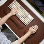 Nuvora RestWrist — Leather Keyboard Wrist Rest for Long-Session Comfort