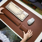 Nuvora RestWrist — Leather Keyboard Wrist Rest for Long-Session Comfort